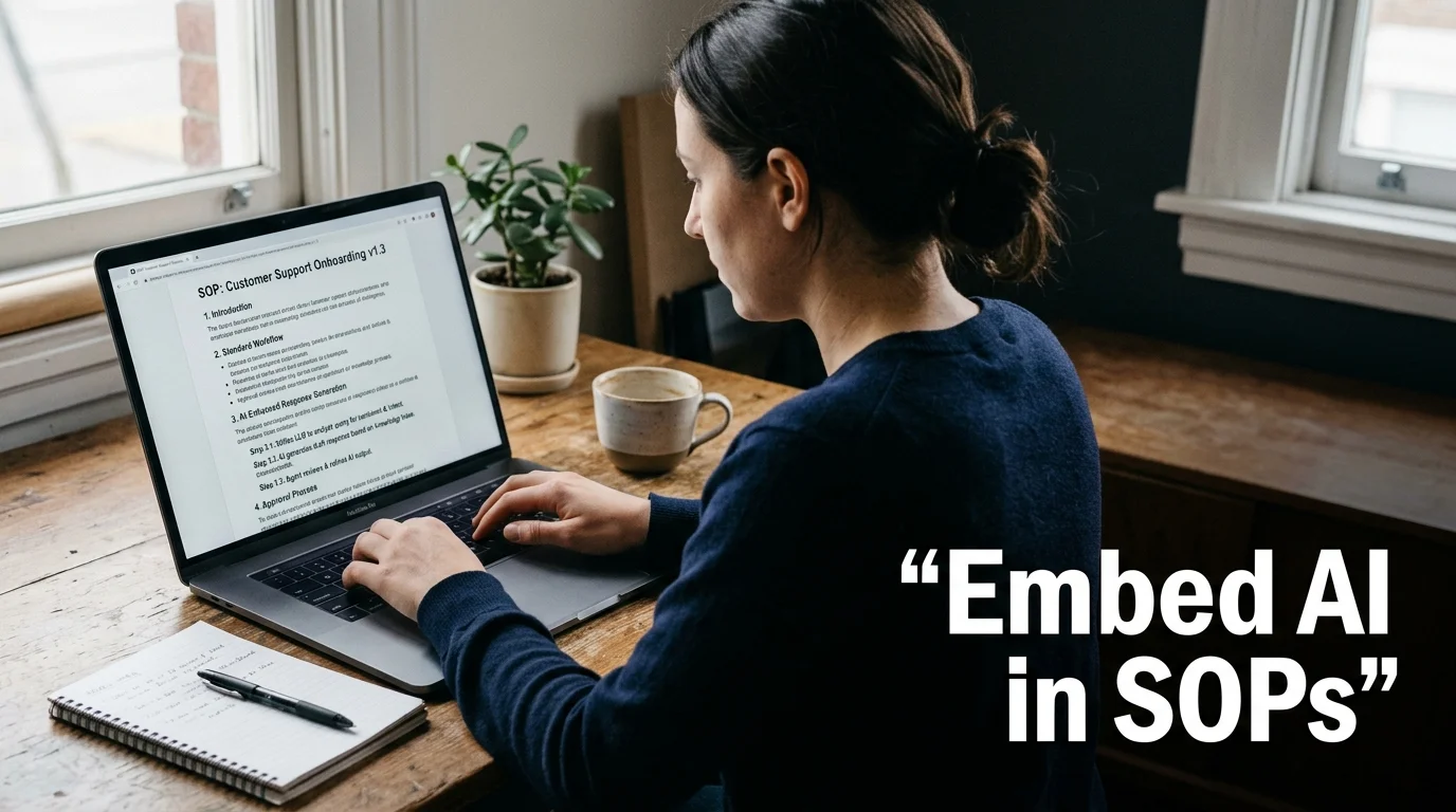 How to Build AI-Enhanced SOPs for Your Small Business Team