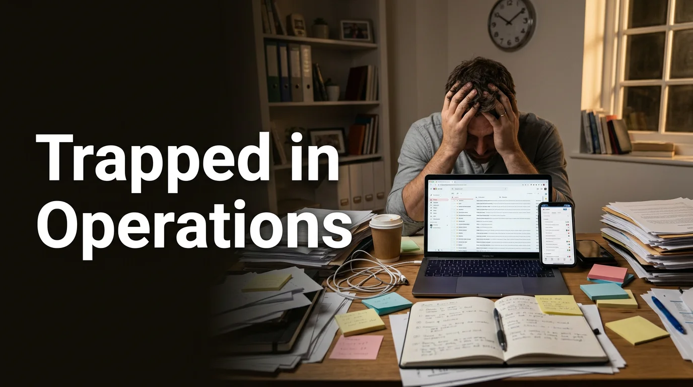 The Founder Ops Trap: Why You Became the Operations Manager and How to Get Out